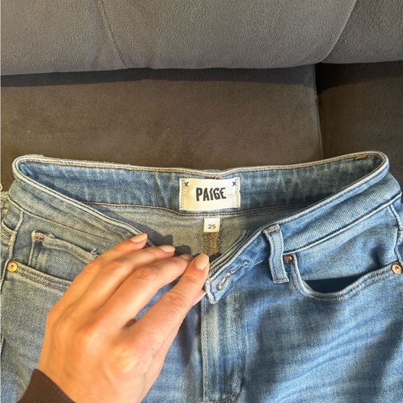 Paige Cindy Destroyed Hem Jeans - Picture 13 of 15